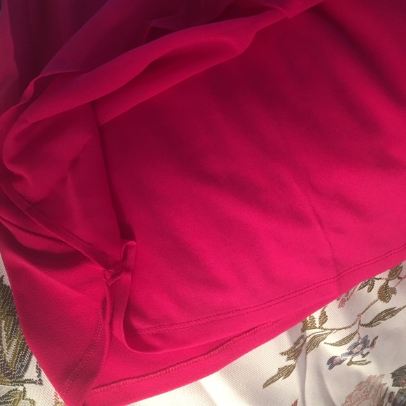 Plus Size Pleated Pintuck Top in Moroccan Pink - Picture 6 of 7